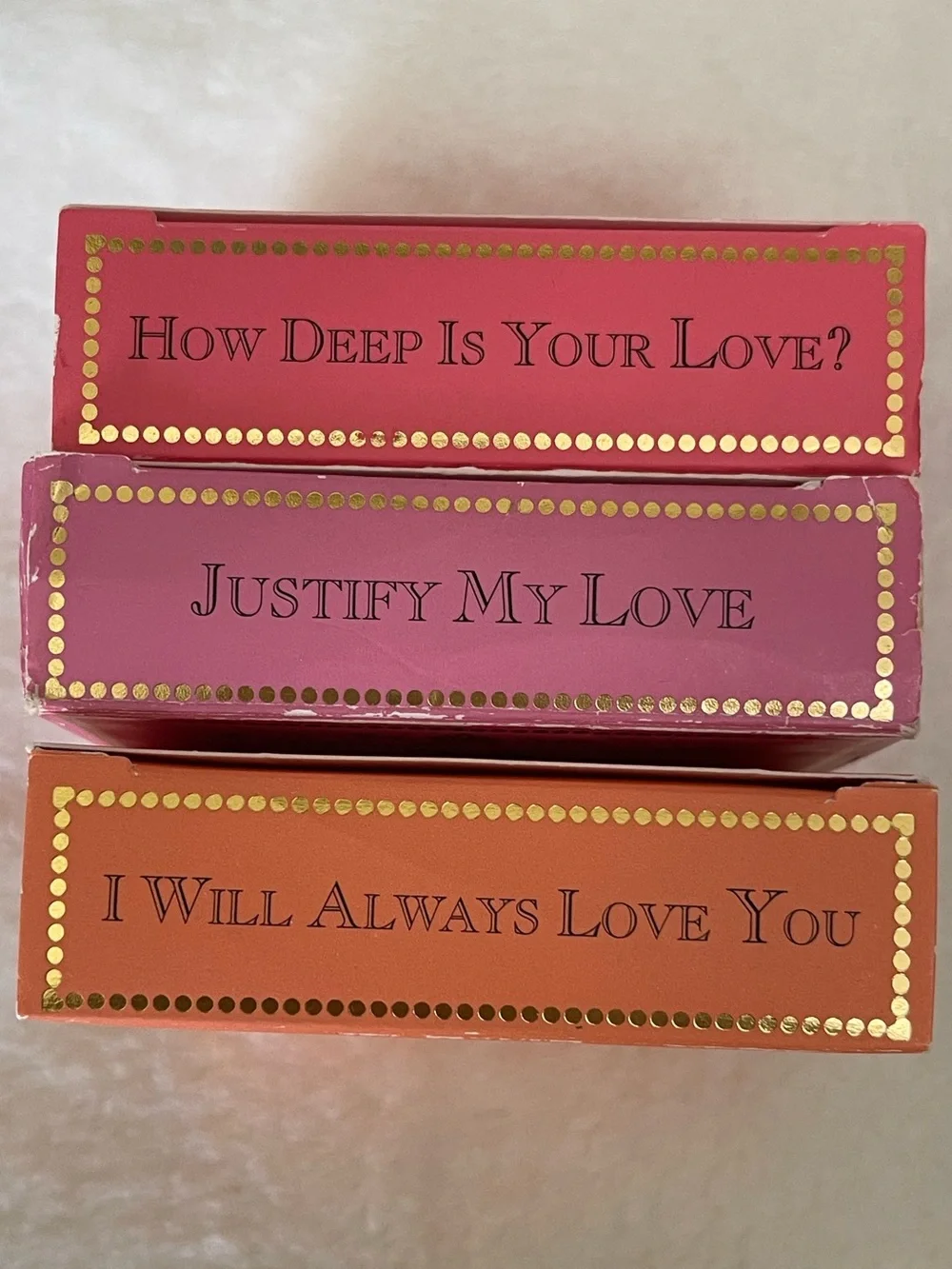 Too Faced Blush Set I Will Always Love You/Justify My Love/How Deep is Your Love
